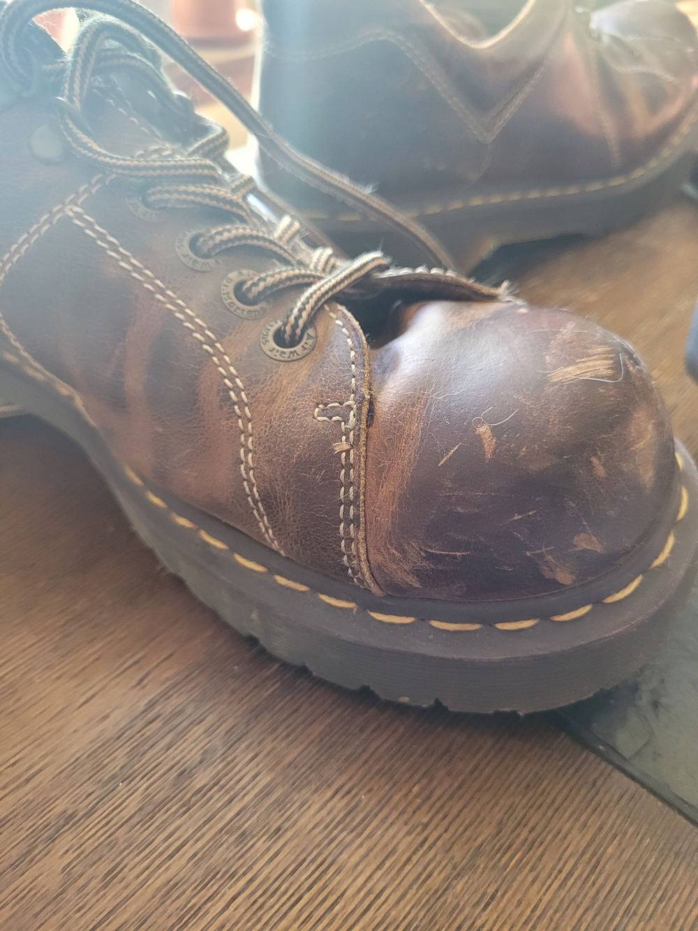 Mens Doc Martens 10940 Brown Leather Chunky Shoes - Picture 12 of 16